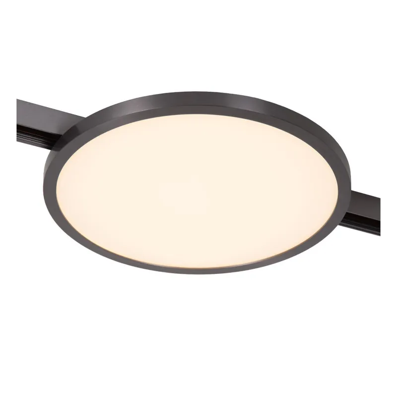 Gereduceerde Prijs Lucide Premium LINIAL FIXXT Railspot - 1-fase Railsysteem/ Railverlichting - 1xLED - Mat Zwart Chroom