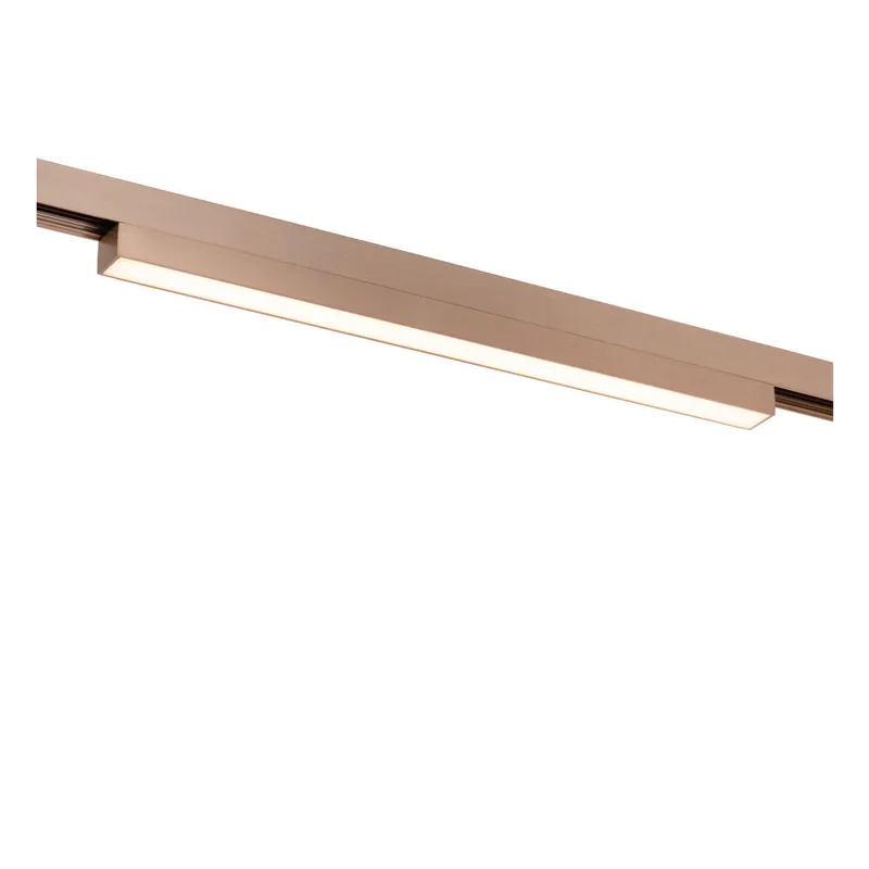 Snelle Levering Lucide Premium LINIAL GLYX Railspot - 1-fase Railsysteem / Smart Railverlichting - Smart - 48V Track - 1xLED - Champagne