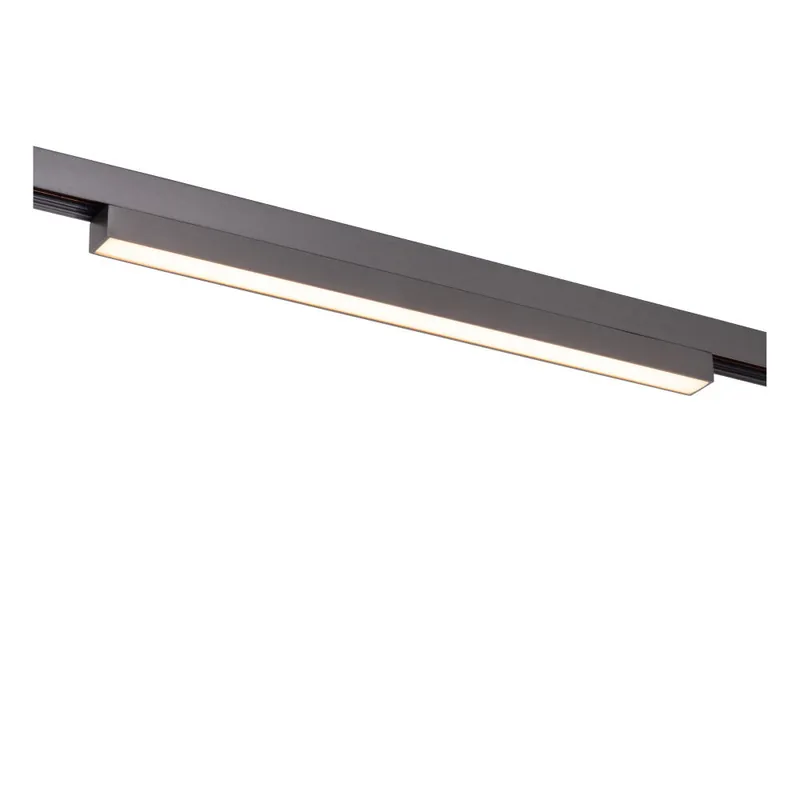 Lucide Premium LINIAL GLYX Railspot - 1-fase Railsysteem / Smart Railverlichting - Smart - 48V Track - 1xLED - Mat Zwart Chroom Dagaanbieding