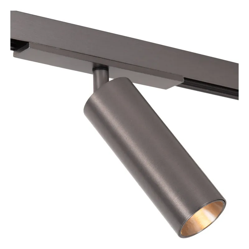 Lucide Premium LINIAL MOX Railspot - 1-fase Railsysteem / Smart Railverlichting - Smart - 48V Track - 1xLED - Mat Zwart Chroom Weekendaanbieding