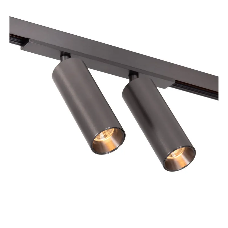 Lucide Premium LINIAL MOXX Railspot - 1-fase Railsysteem / Smart Railverlichting - Smart - 48V Track - 2xLED - Mat Zwart Chroom Gecertificeerd