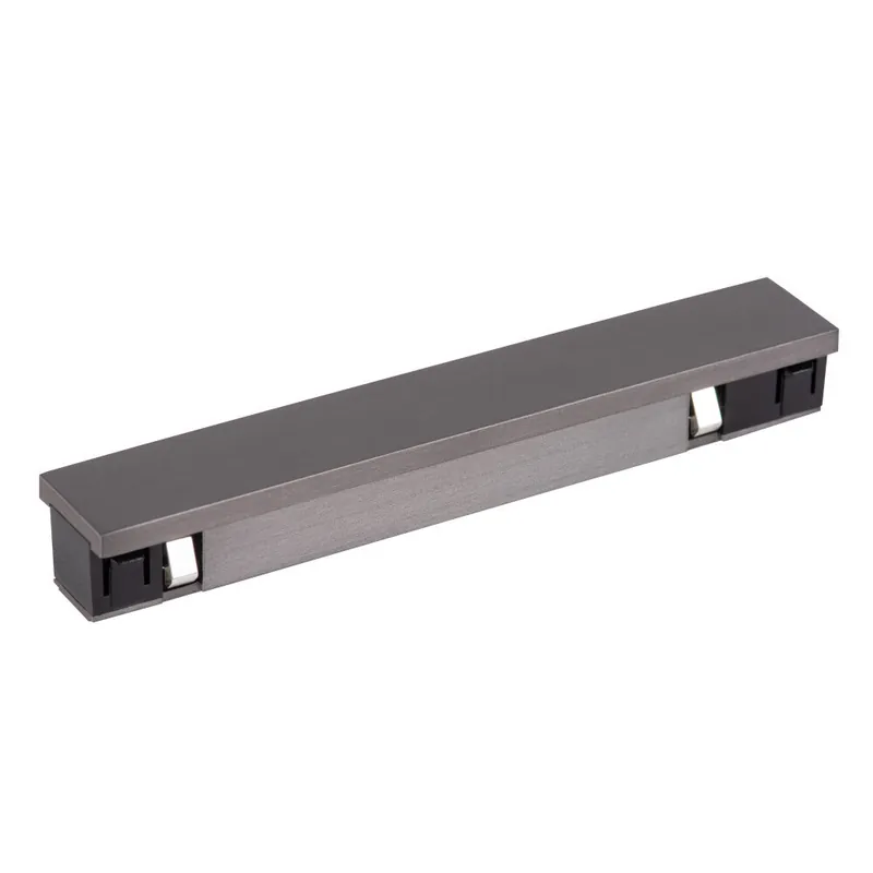Lucide Premium LINIAL Recht -koppelstuk - 1-fase Railsysteem / Railverlichting - Smart - 48V Track - Mat Zwart Chroom Beperkte Voorraad