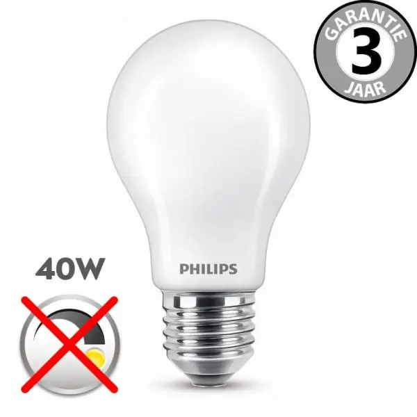 Philips LEDclassic standaard 40 watt (4,5W) E27 | Mat Finale Uitverkoop