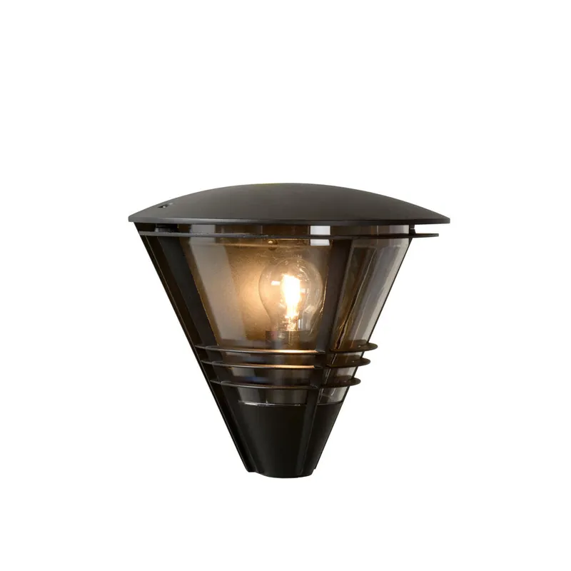 Lucide LIVIA - Wandlamp Binnen/Buiten - 1xE27 - IP44 - Zwart Speciale Aanbieding