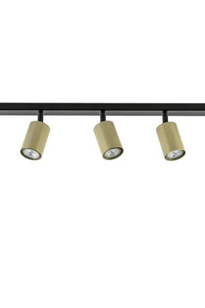Verstelbare 5-lichts GU10 opbouwspot goud met zwart Exclusieve Aanbieding