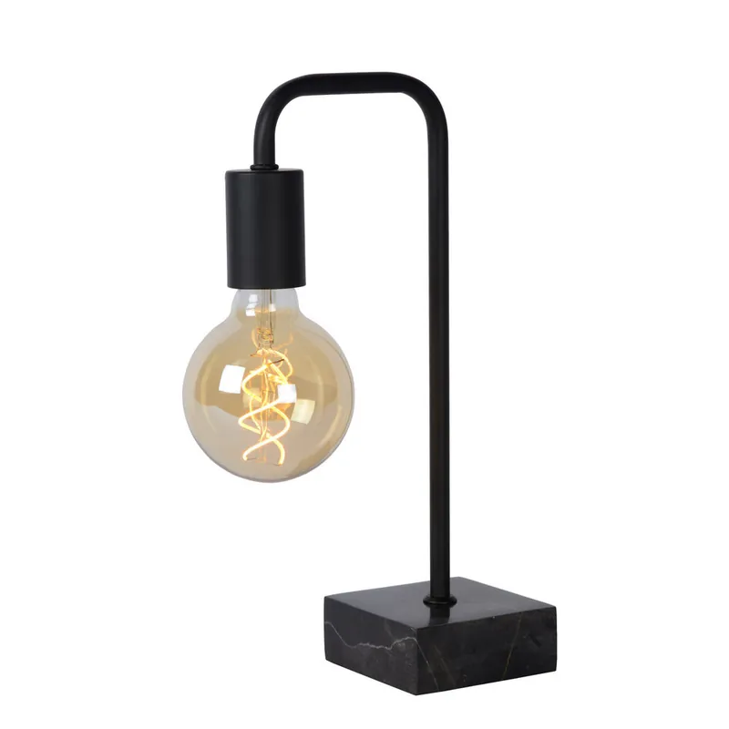 Uitverkoop Lucide LORIN - Tafellamp - 1xE27 - Zwart