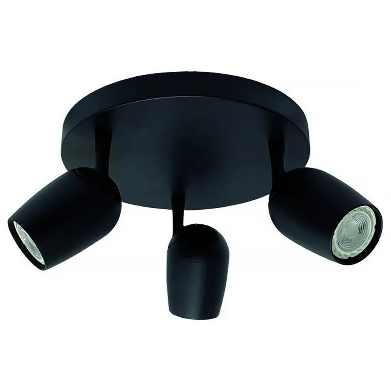 Freelight Spot Trova - 3 lichts - zwart - 25x16 cm Nieuw