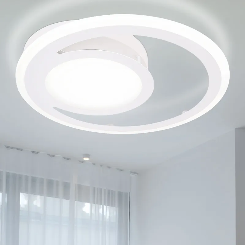 LED plafondlamp, wit, ring design, 47 cm, FENNA Merkproduct