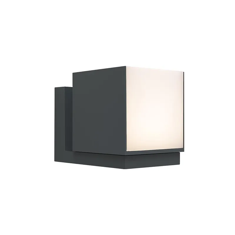 Verstelbare LED buitenlamp kubus donker grijs IP54 Actieprijs