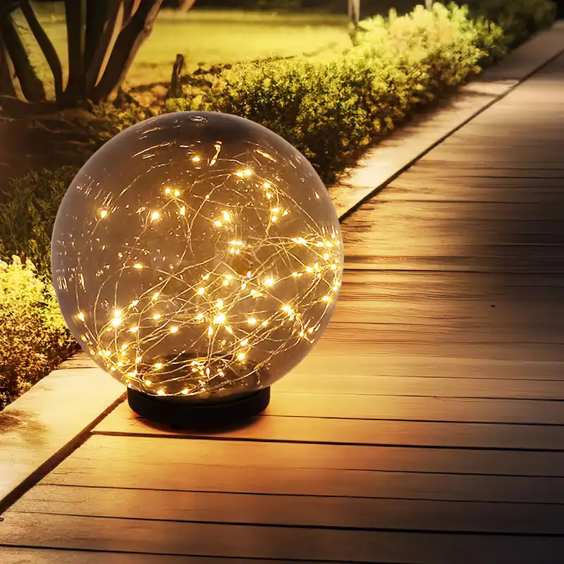 Beperkt Aanbod LED solarlamp, balvorm, sprookjesverlichting, H 36 cm