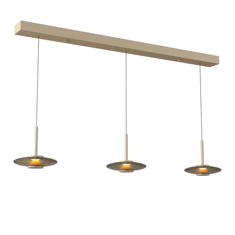 Artdelight Hanglamp Madison 3 lichts L 130 cm comfortlift champagne Tijdelijk Beschikbaar