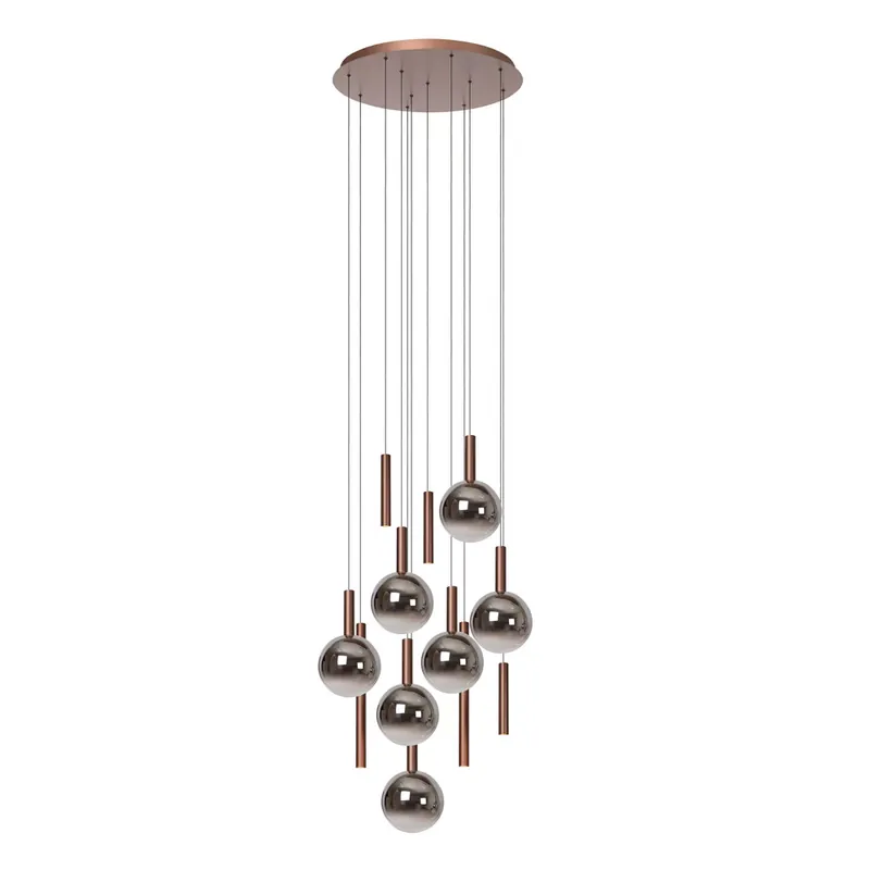 Beperkte Voorraad Videlamp Jasmine 12L brons/smoke cct