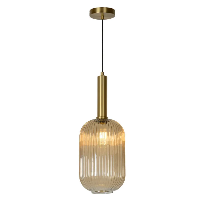 Speciale Aanbieding Lucide MALOTO - Hanglamp - Ø 20 cm - 1xE27 - Amber