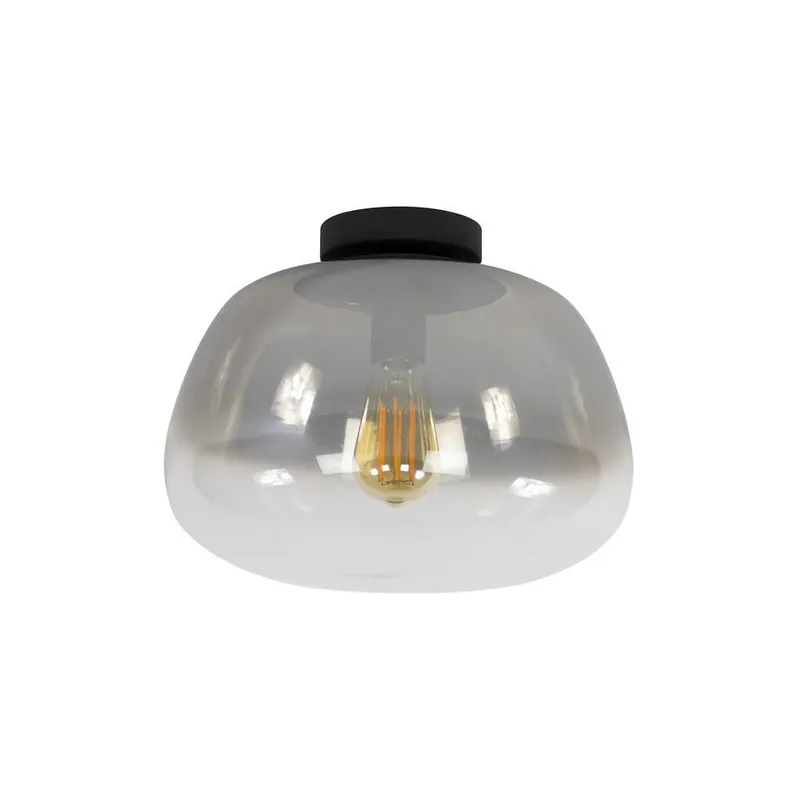 Meest Verkocht Hoyz Collection - Plafondlamp Pulse Shaded 1-lichts - Smoke Grey Glas