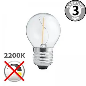 Shop Nu LEDclassic heldere kogellamp 1 watt (=10W) E27 | extra warm licht