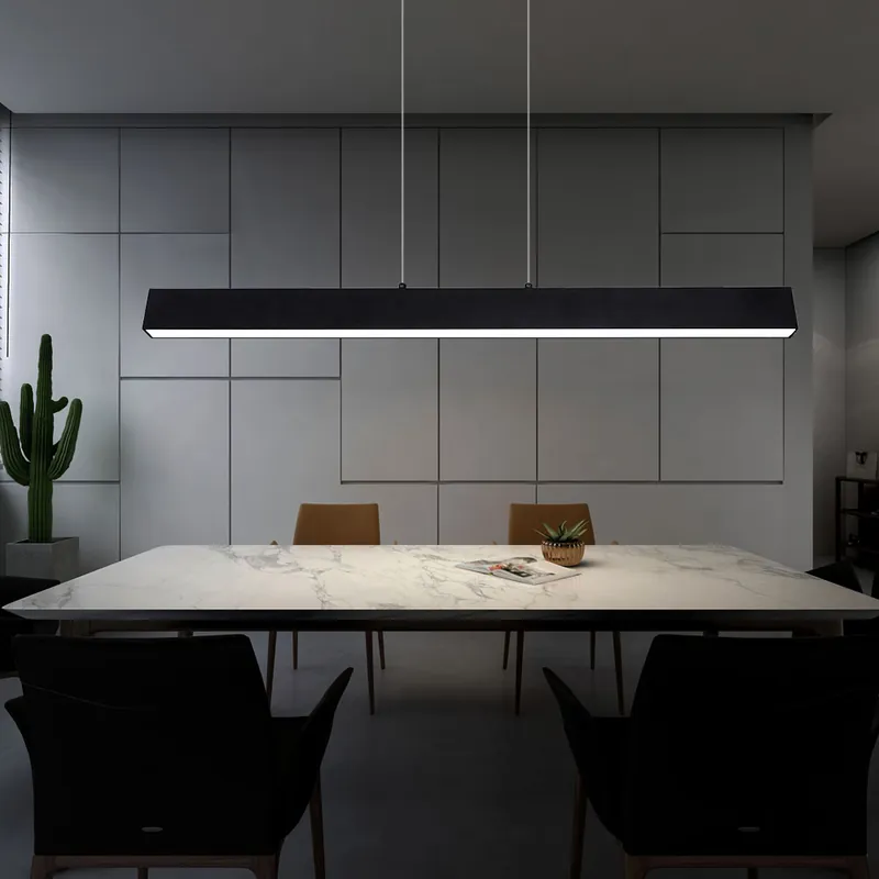 Bestseller LED hanglamp, dimbaar, metaal zwart L 121 cm