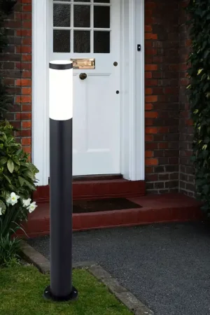 Vloerlamp, roestvrij staal antraciet H 80 cm, BOSTON Laatste Kans