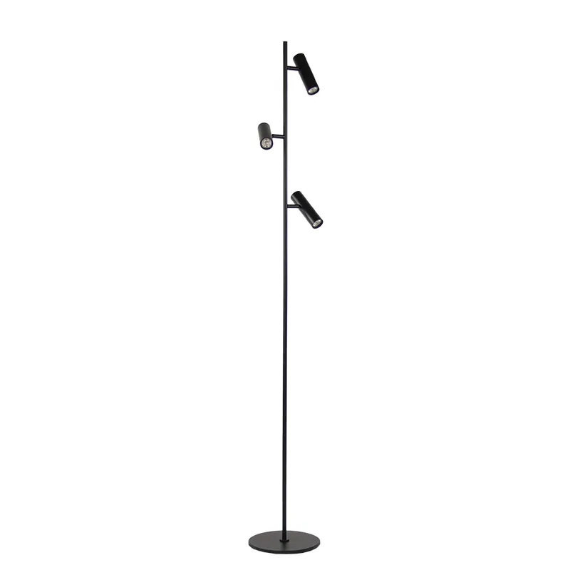 Voordeelprijs Vloerlamp 3L spots – Zwart