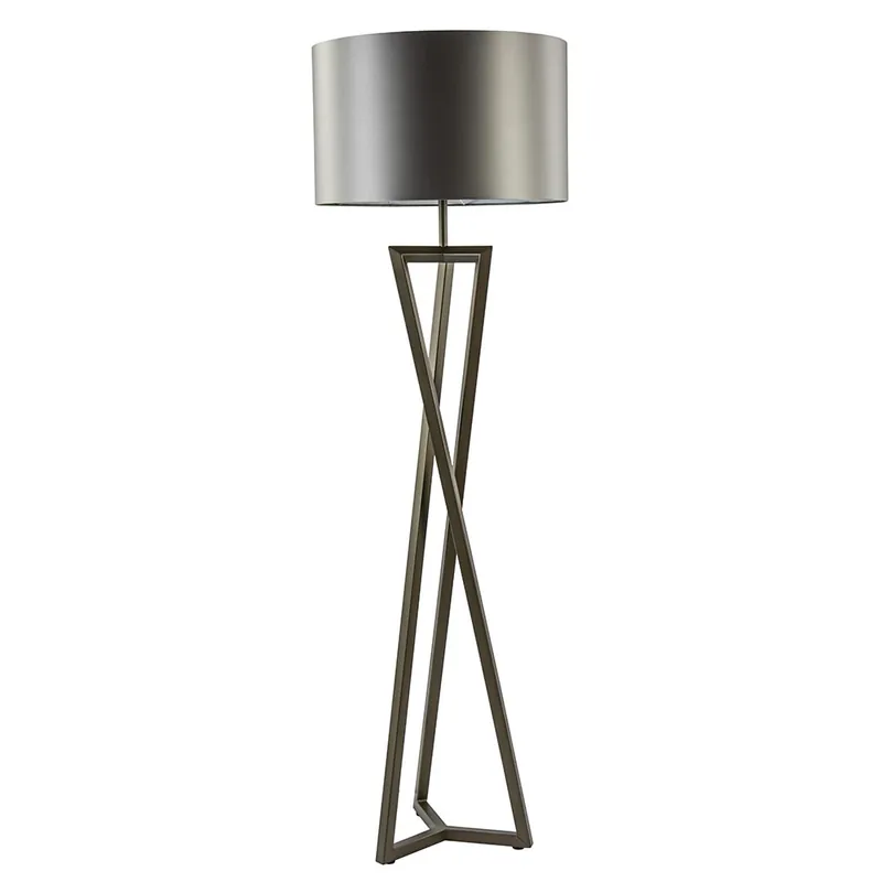 Vloerlamp Atrani platinum excl. kap Betrouwbaar