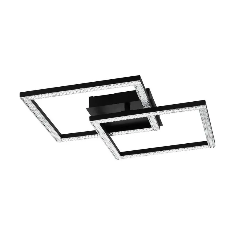Lage Kosten EGLO Lejias Plafonnière - LED - 45 cm - Zwart