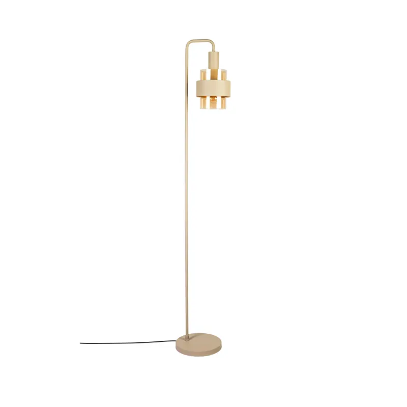 Vloerlamp Marrone zand/amber glas Dagaanbieding