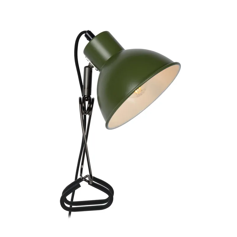 Lucide MOYS - Klemlamp - 1xE27 - Groen Aanbieding