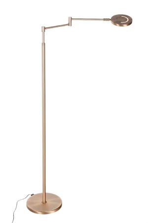 Aanbieding Vloerlamp Soleil brons incl. touchdimmer