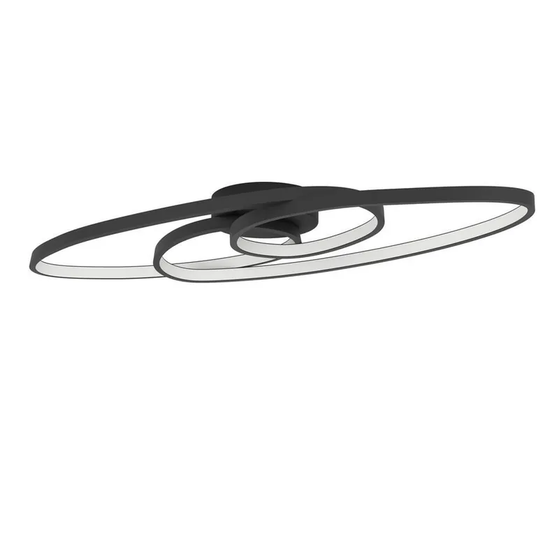 Betrouwbaar EGLO Gianella Plafonnière - LED - Aluminium/Kunststof - Zwart/Wit