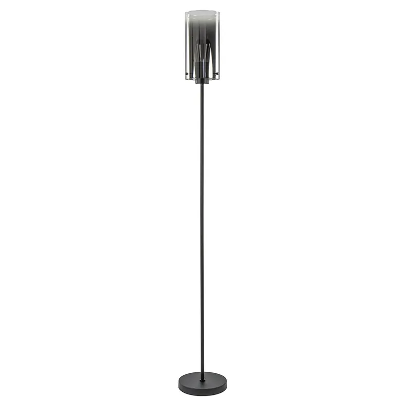 Vloerlamp Ventotto zwart/smoke glas Beste Prijs