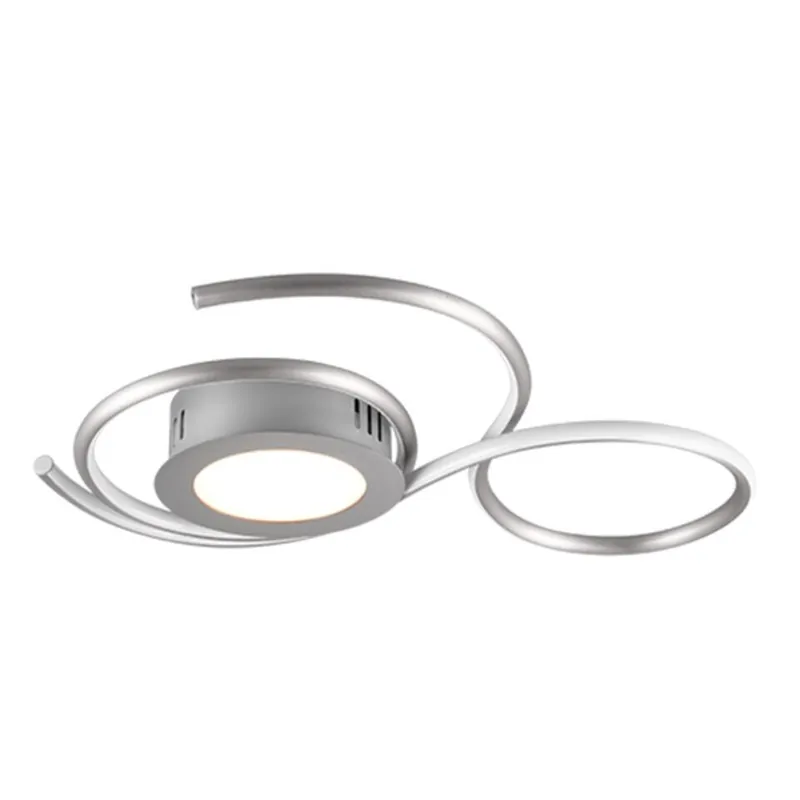 Direct Beschikbaar Trio Leuchten Plafondlamp Jive - 2 lichts - mat chroom - 50x7 cm