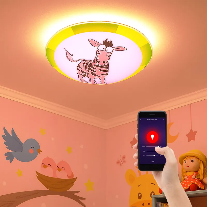 RGB LED plafondlamp, afstandsbediening, app en stembediening Gecertificeerd
