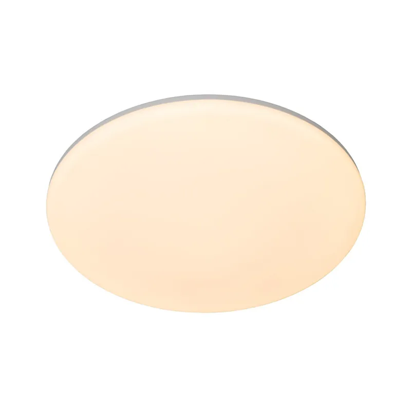 Lucide OLSON - Plafonnière Badkamer - Ø 45 cm - LED - CCT - 1x45W 3000K/6500K - IP44 - Opaal Snelle Levering