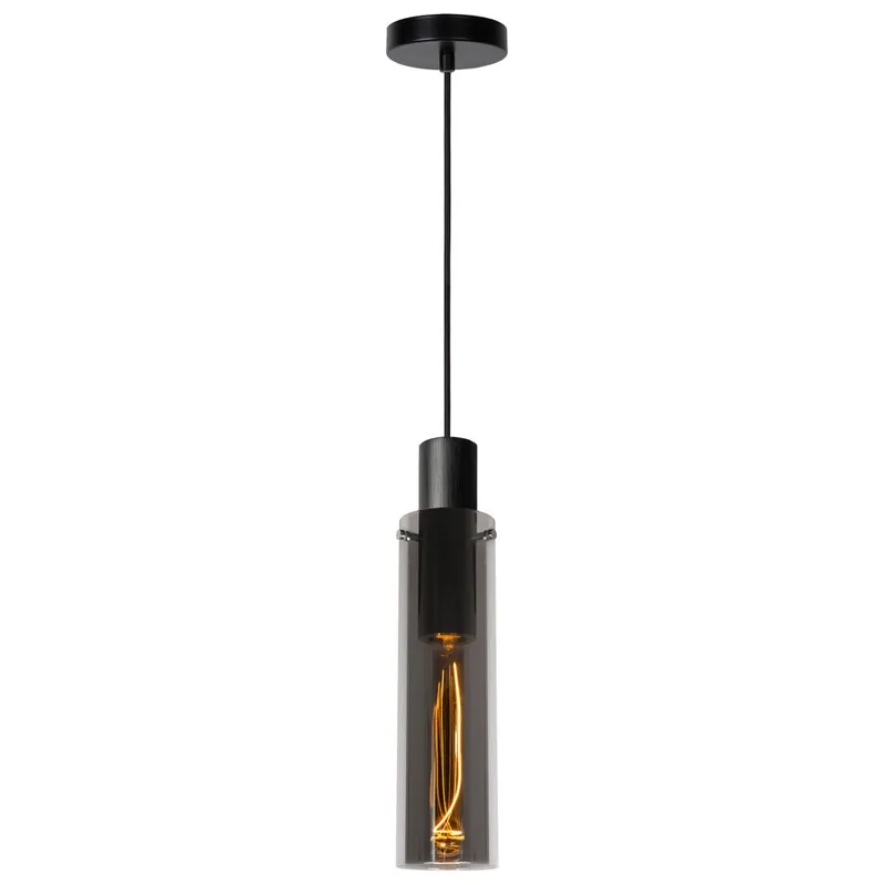 Bestel Nu Lucide ORLANDO - Hanglamp - Ø 10 cm - 1xE27 - Fumé