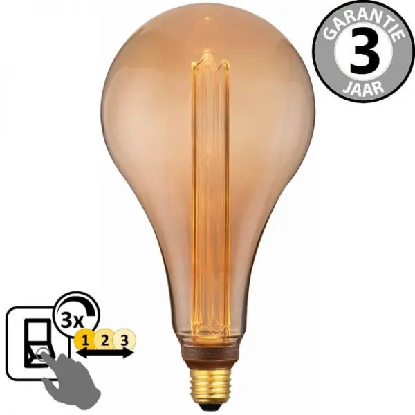 LED GIANT PEER SceneSwitch DECO GOLD 5W E27 | 3 standen dimbaar Speciale Aanbieding