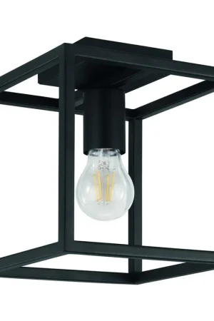 Actieprijs EGLO Eldrick Plafondlamp - E27 - 20 cm - Zwart