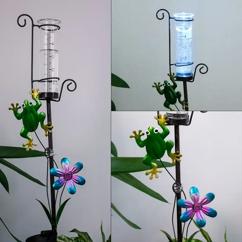 LED-zonnelicht, minivaas, grondspies, hoogte 78 cm Gratis Verzending