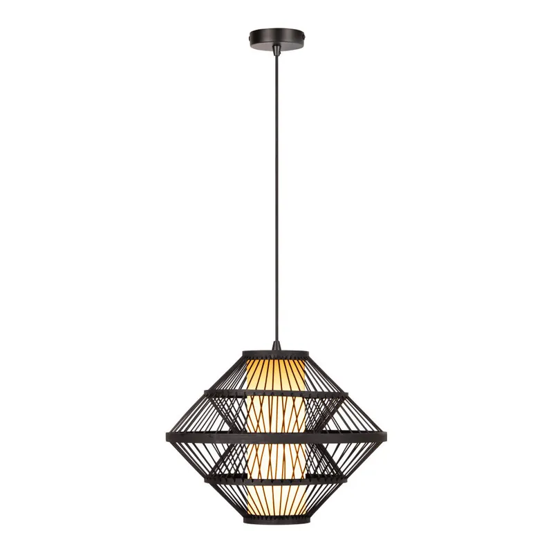 Lucide PASQUINO - Hanglamp - Ø 40 cm - 1xE27 - Zwart | Essential Gratis Retour