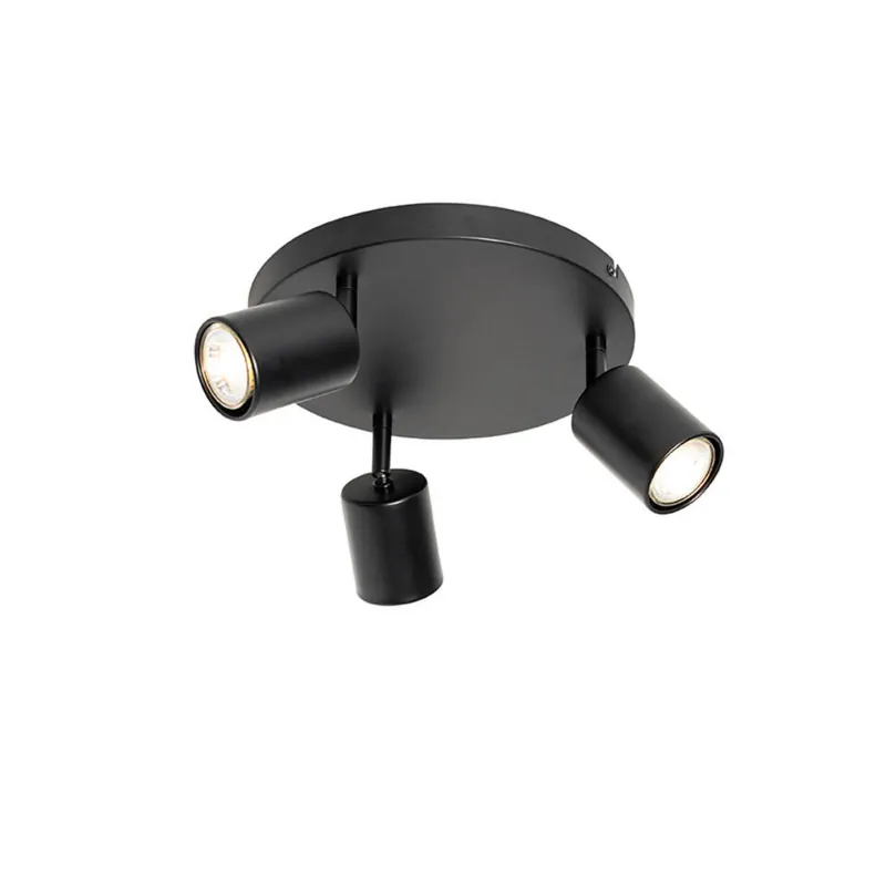 Qazqa richtbare spot java zwart gu10 Speciale Aanbieding