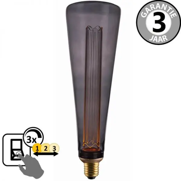 LED GIANT TUBE SceneSwitch DECO SMOKE 5W E27 | 3 standen dimbaar Beperkt Aanbod