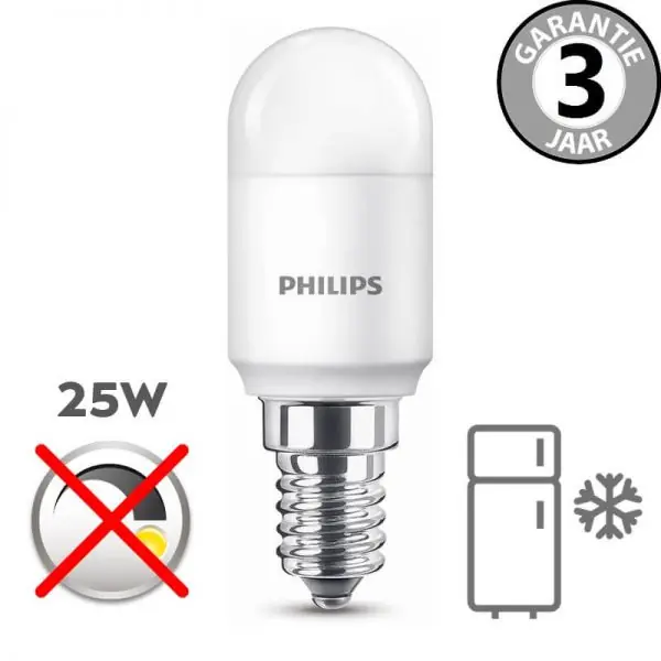 Op = Op LED schakelbord koelkast lamp T25 25W (3,2W) E14 | Niet dimbaar