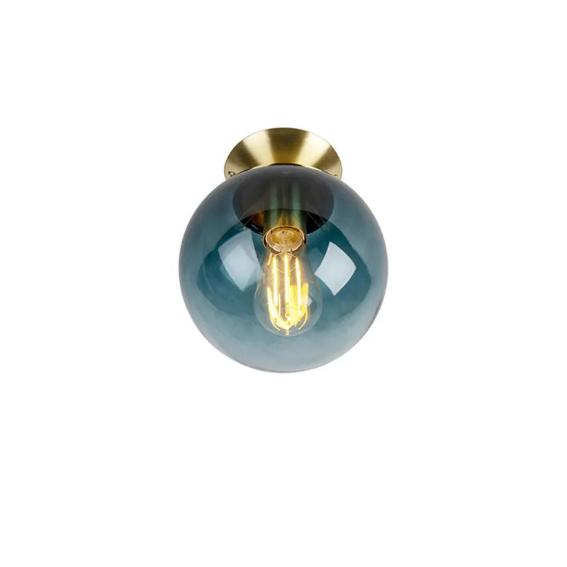 Koop Vandaag Qazqa plafondlamp pallon blauw e27