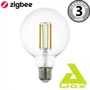 Op = Op AwoX ZigBee Connect smart filament lamp Globe 95mm E27 | Wit instelbaar (Hue geschikt)