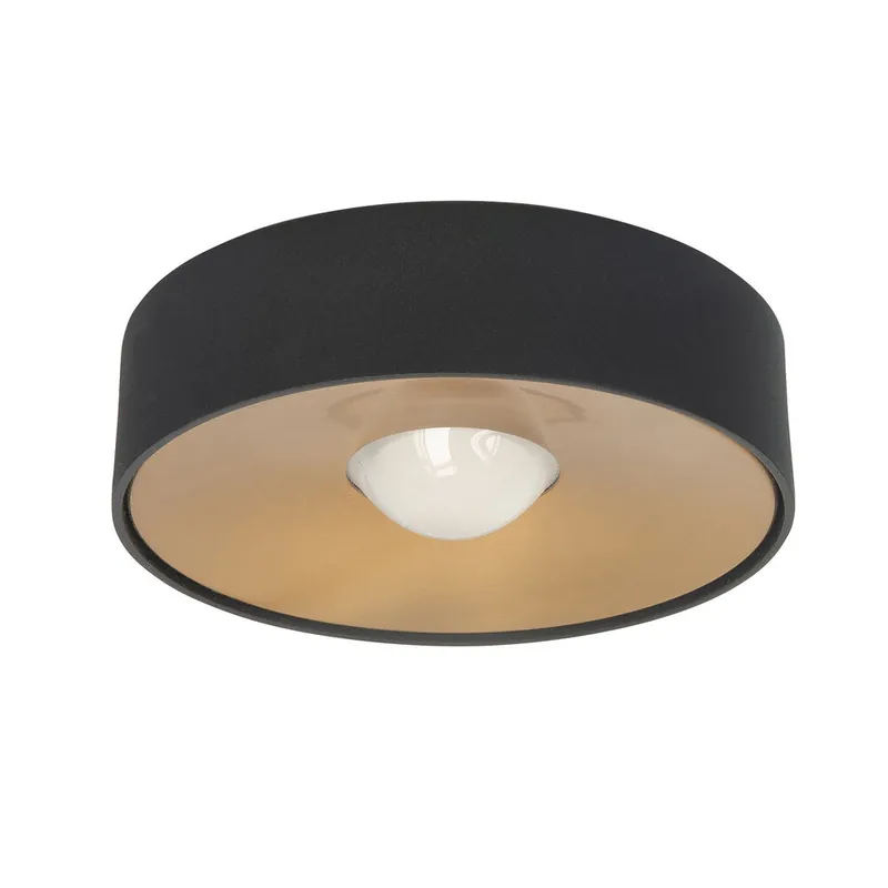 Gratis Verzending Highlight Plafondlamp Bright Ø 15 cm zwart goud