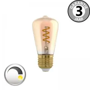 Korting LED Mini Rustika CURVE GOLD DECO 4 watt E27 dimbaar