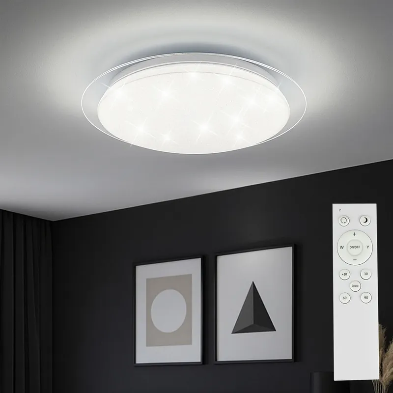 Alleen Vandaag LED plafondlamp, stereffect, afstandsbediening 46,5 cm VT-8401