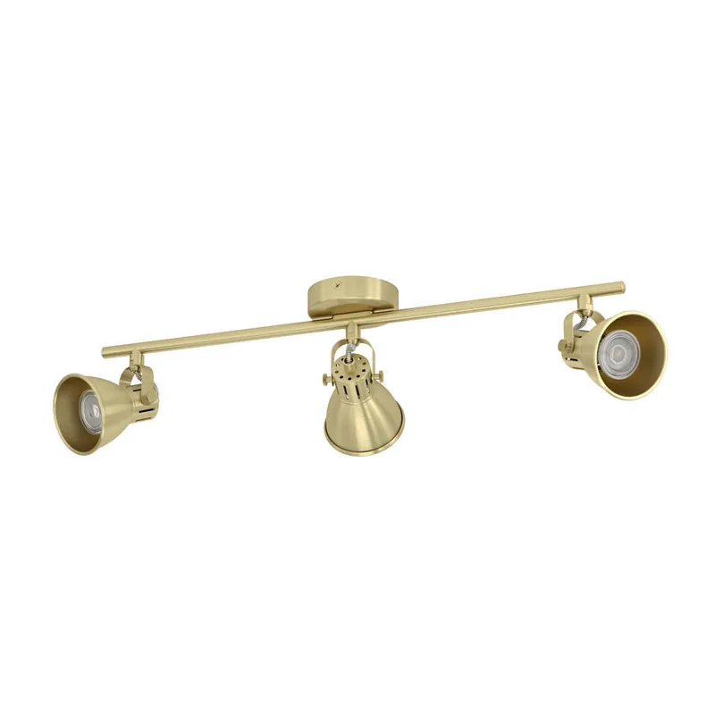 Premium EGLO Seras Spot - GU10 - 3 lichts - 59,5 cm - Goud