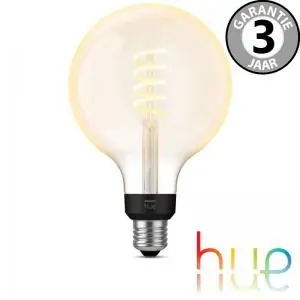 Philips Hue White Ambiance Filament kooldraadlamp E27 | Globe 125mm Snelle Levering