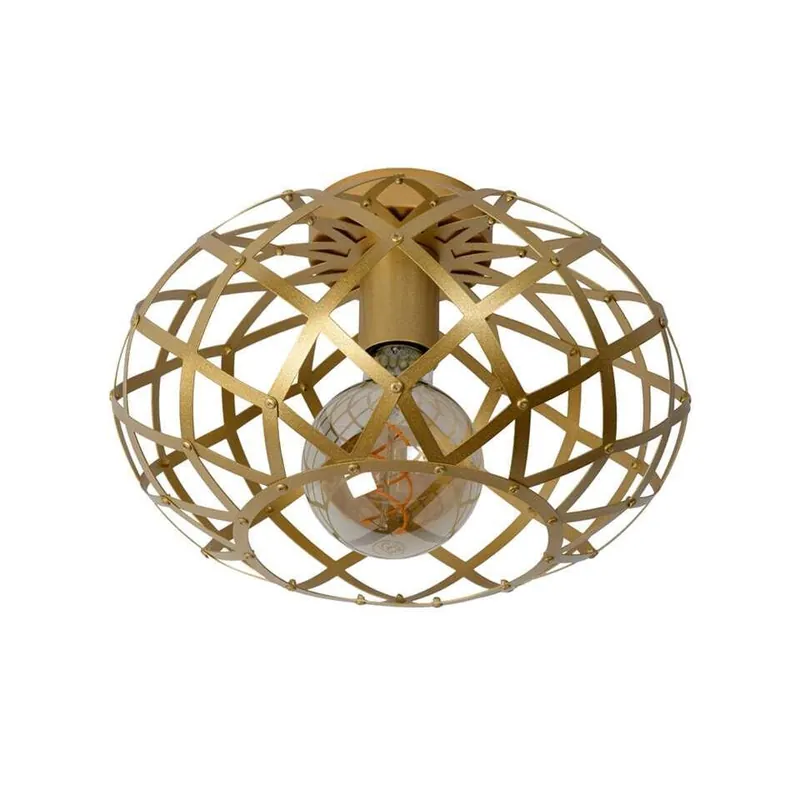 Dagaanbieding Lucide plafondlamp Wolfram - mat goud/messing