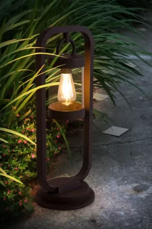 Aanbieding Staande lamp, roestkleurig, H 60 cm