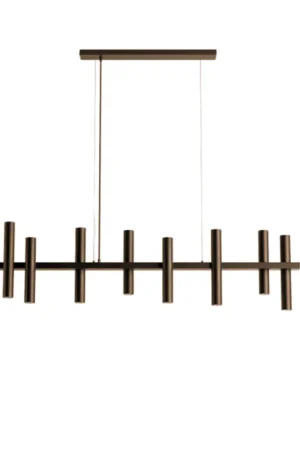 Ztahl hanglamp platinum 8 lichtpunten cilinder op balk Laatste Versie